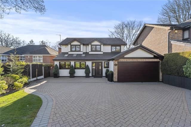 To the front of the property is a gated blocked paved driveway which in turn leads to the integral garage to the up and over door, additionally there is a garden section which is mainly laid to lawn.