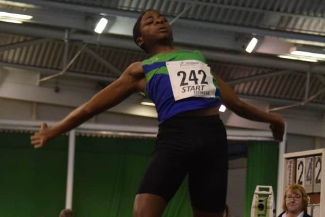 Brandon Lee impressed in the long jump.
