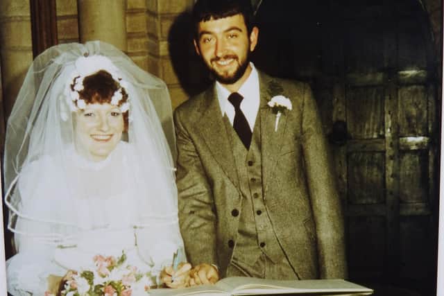 Ivan and Pauline Dunstan on their wedding day.