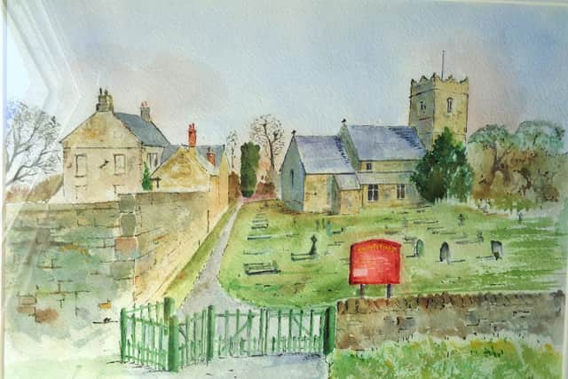 St Katherine's Church watercolour