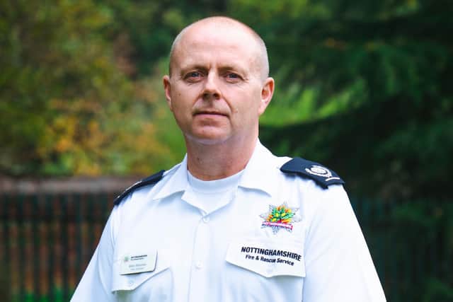 Mick Sharman, Nottinghamshire Fire & Rescue Service area manager for response.