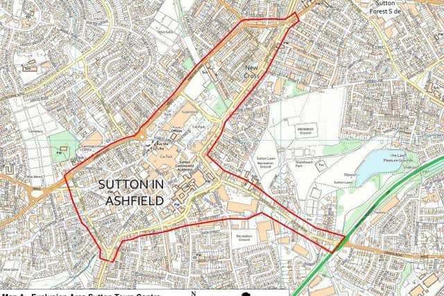 A man has been banned from Sutton town centre