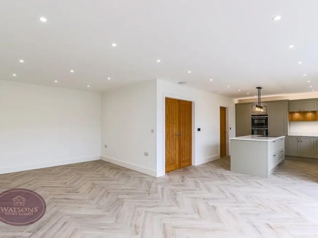 The property features an abundance of natural light