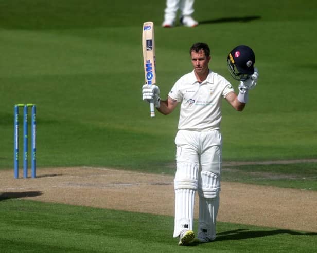 Wayne Madsen hit a century as Derbyshire eased to a draw against Yorkshire.