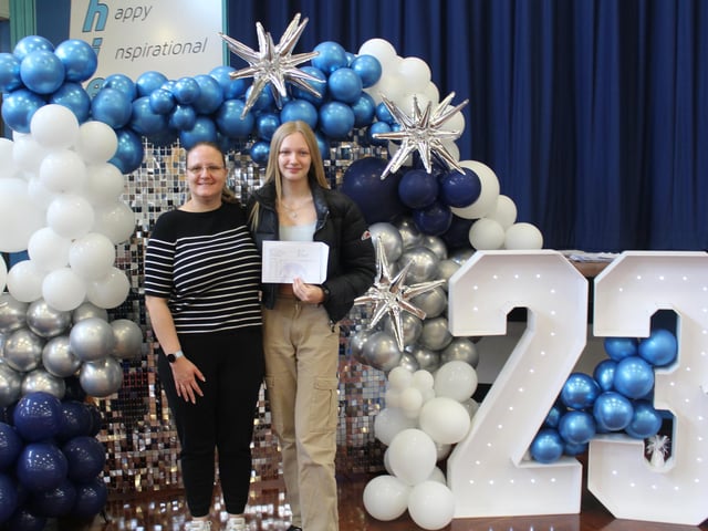 Students, staff and families came together to celebrate the results of two years of hard work at Manor Academy.