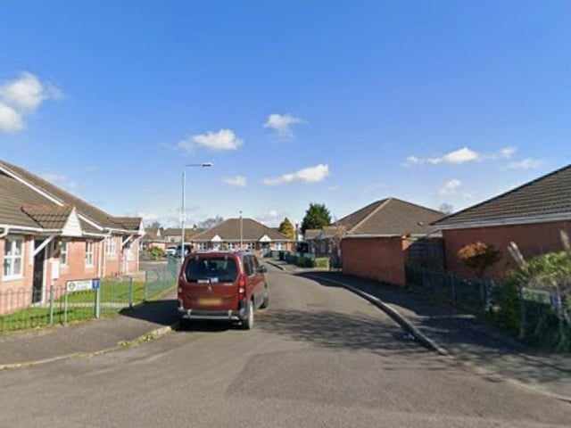 According to figures in May 2026, 7 crimes were reported on or near Victory Close, Kirkby. (Picture: Google Earth.)
