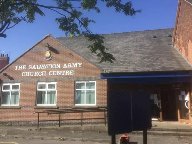 The Salvation Army charity shop is located on Victoria Street, Mansfield.
