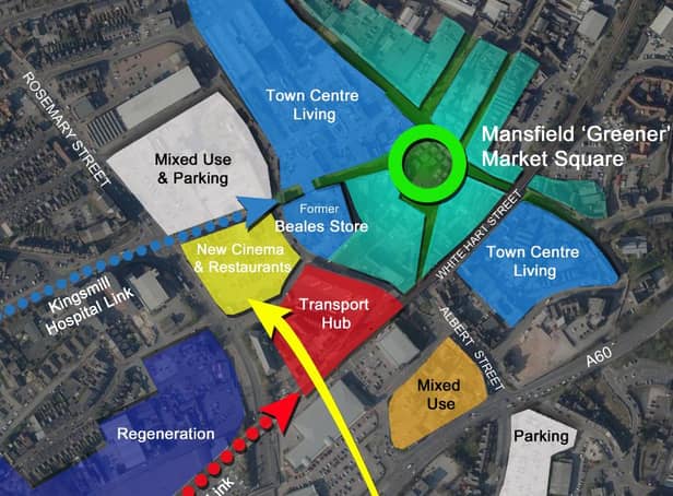 The ambitious plans would see keyworker accommodation brought into Mansfiedl town centre