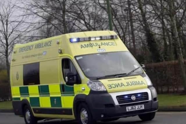 Thieves stole the ramp from an EMAS ambulance in Jacksdale while it was on a call