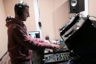 DJ Smally in the mix during one of his live streams.