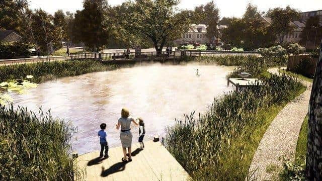 An artist's impression of the proposed development at the former Gregory Quarry site in Mansfield.
