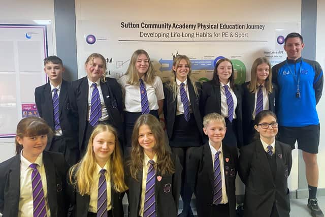 Sutton Community Academy pupil with Mr Jones