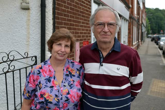 Former Post Office workers John and Mandy Dickson. He was wrongly accused of theft but his conviction has now been quashed