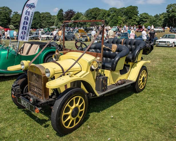 A popular attraction at this year's show was Bessie, the quirky car that appeared in several episodes of 'Dr Who' from 1970 to 1993.