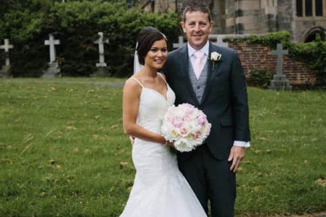 Scott with his daughter on her wedding day.