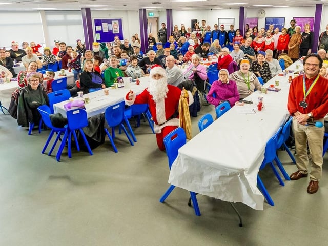 The event was in the Princess Suite at Sutton Community Academy