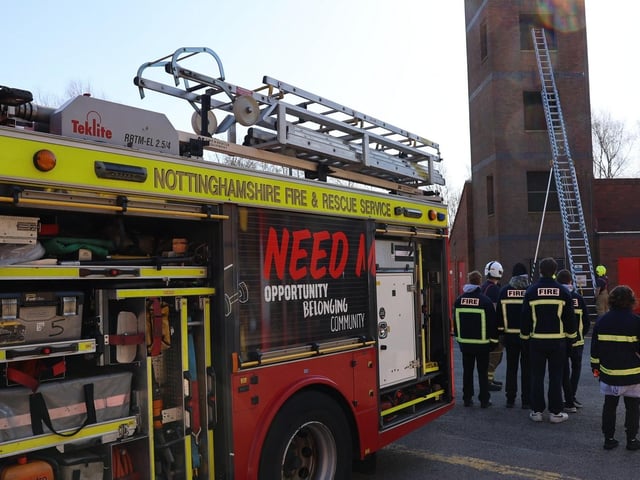 Getting the ladder positioned correctly at the tower. Images Paul Horton
