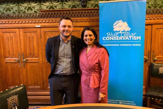 Ben Bradley MP and Home Secretary, Priti Patel