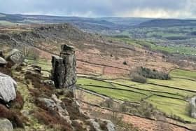 Panoramic view from Baslow Edge