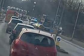 Emergency services at the scene.