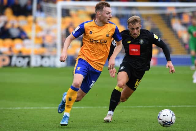 George Maris - happy to be back in the Stags side today.