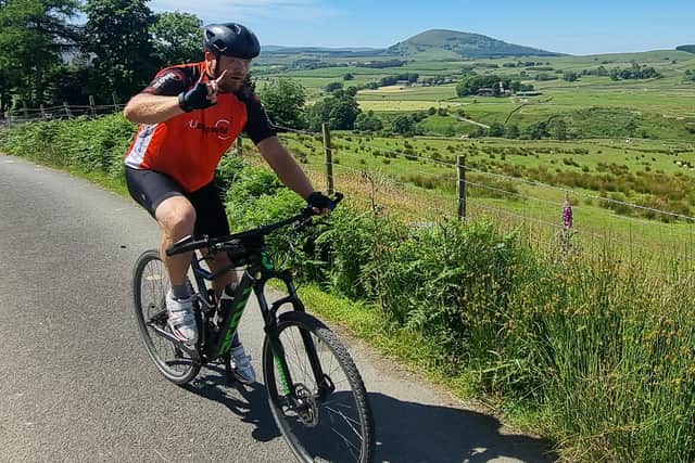 It's going well, says this rider on the opening day of the three-day marathon.