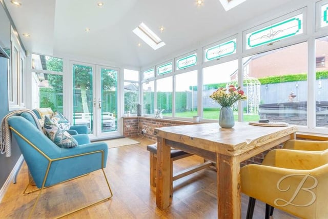 The third main room in the £375,000-plus Kirkby bungalow is this brilliant conservatory, which has space for a dining table.