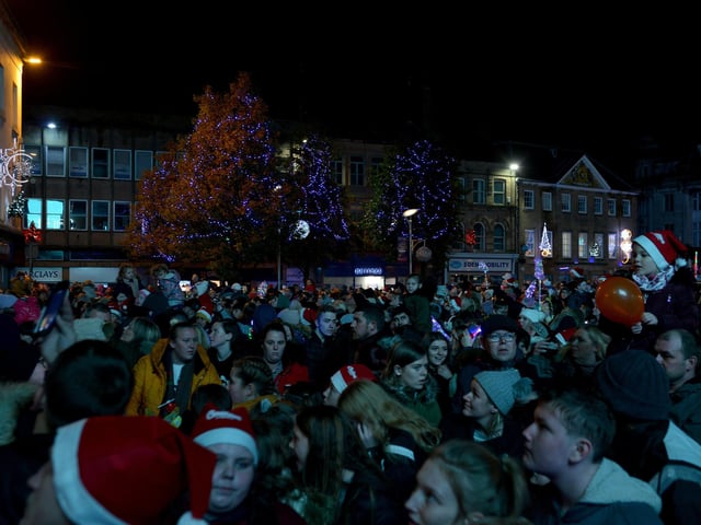 Festive cheer at the Mansfield Christmas lights switch-on 2019