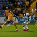 Mansfield Town midfielder Anthony Hartigan during the Sky Bet League 2 match against Bradford City AFC at the One Call Stadium, 08 Nov 2022.  
Photo credit should read : Chris Holloway / The Bigger Picture.media