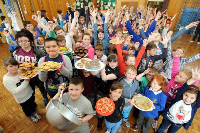 Children taking part in a bake off at Fellgate Primary School in 2013. Remember this?
