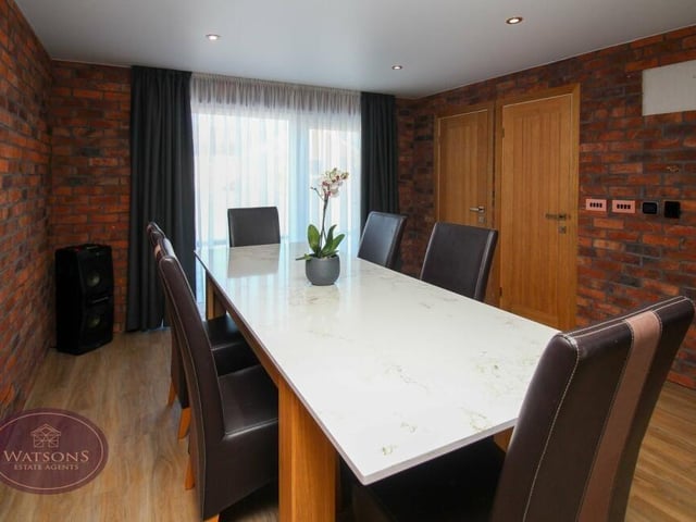 Dining in tonight in the annexe, which could be an ideal spot for entertaining friends.