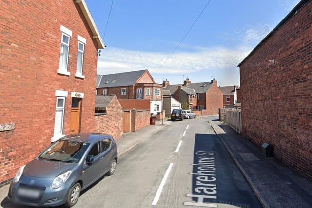 17 crimes were recorded on or near to Hareholme Street, in Mansfield West, in August 2022.