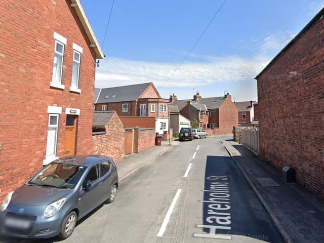 17 crimes were recorded on or near to Hareholme Street, in Mansfield West, in August 2022.