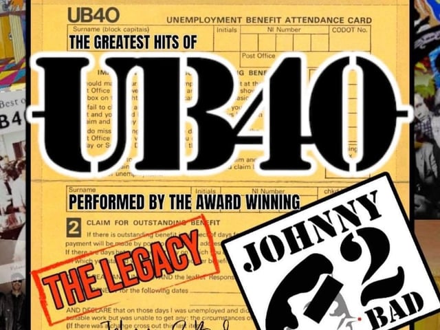 UB40 the Legacy will be performed by the internationally acclaimed Johnny2bad, recreating the greatest sounds from Birmingham reggae legends UB40. Hear all the hits including Red Red Wine, Kingston Town, Rat in mi Kitchen, Food For Thought and many more in an electrifying energetic performance by this eight-piece band including a three-piece horn section who have been personally endorsed by Ali Campbell.