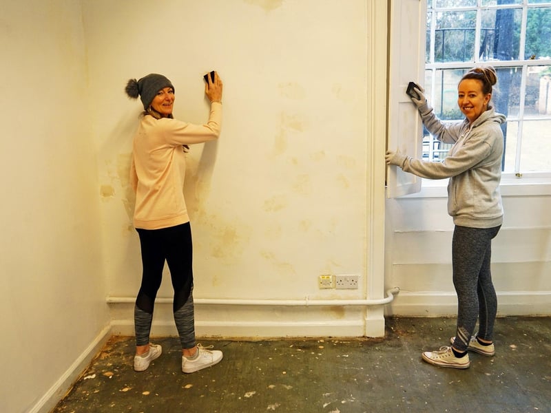 Debbie Knowles (chief exec) and Tracey Crosby (operations lead) are hard at work at the new HQ.