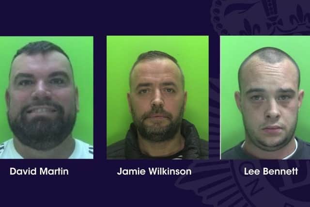 David Martin, Jamie Wilkinson and Lee Bennett