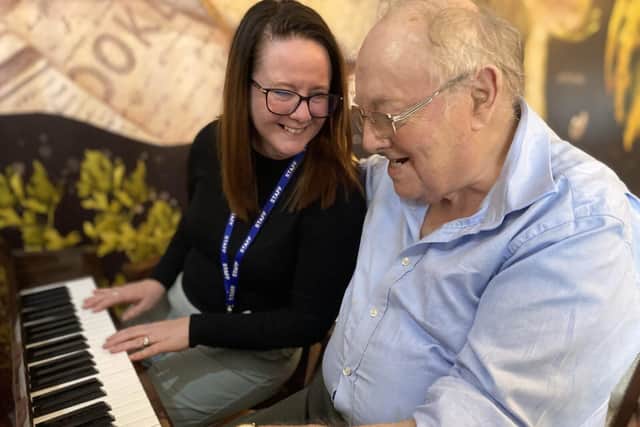 Mr Dunn puts Paula, Home Managers music skills to the test!