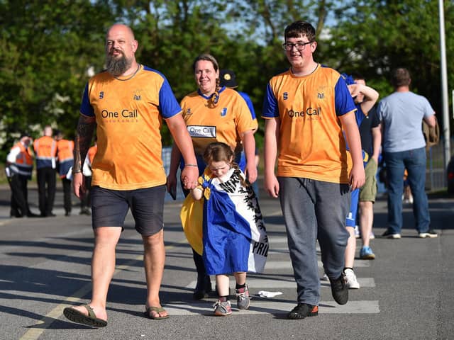Mansfield Town can expect a boost in average attendances if they are promoted to League One.