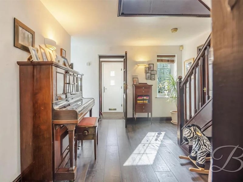 The spacious and stunning entrance way sets the tone for the rest of the house