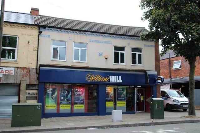 The William Hill betting shop on Station Street, Kirkby, where a plan has been unveiled to turn the first floor into an HMO for six people.