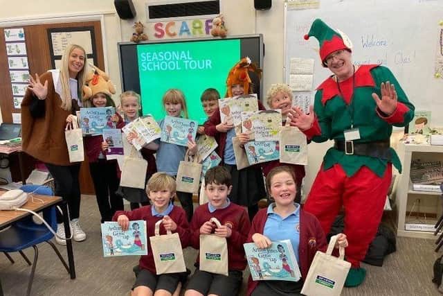 Severn Trent Education team on their Christmas tour