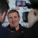 Mansfield Town manager Nigel Clough post match interview. Photo credit Chris & Jeanette Holloway / The Bigger Picture.media
