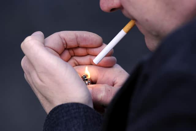 Across the UK, smoking among adults fell to its lowest level of 12.9 per cent last year, a drop on the 13.3 per cent reported in 2021. (Photo by: Jonathan Brady/PA/Radar)