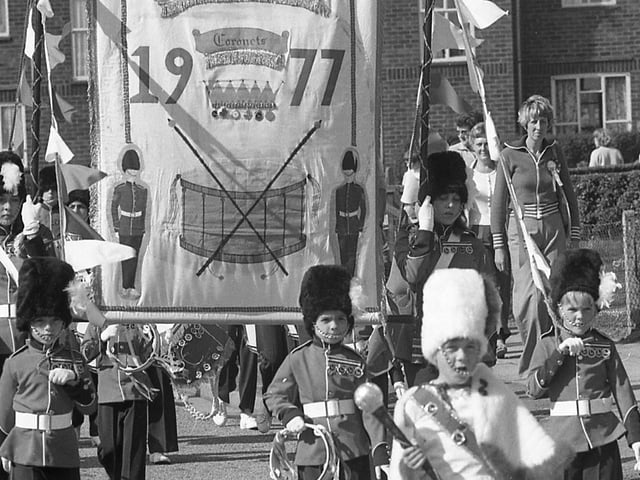 The mining gala parade marched through the streets.