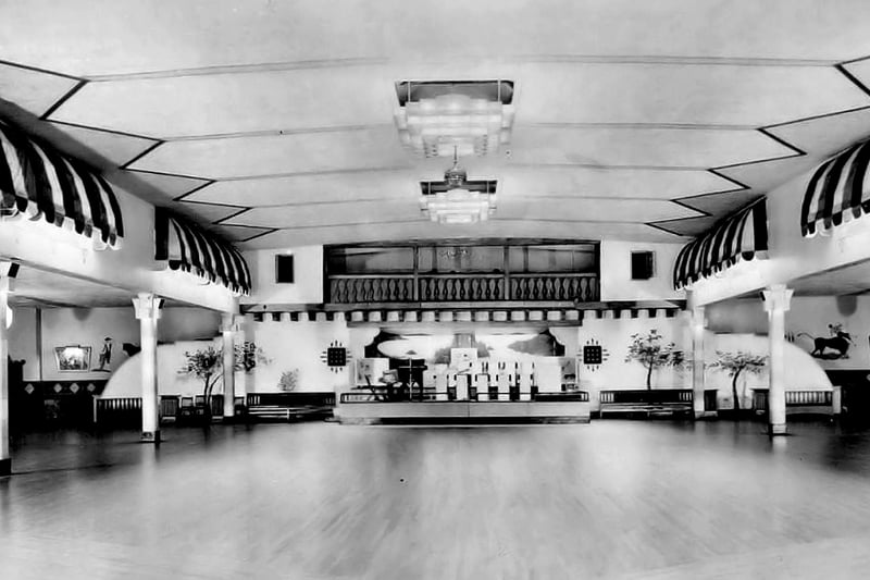 An indoor view of the Rink dance hall in 1957. Was it one of your Friday stops?