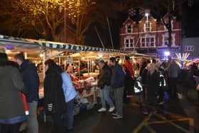 Visitors at a previous Christmas light switch on event in Ashfield