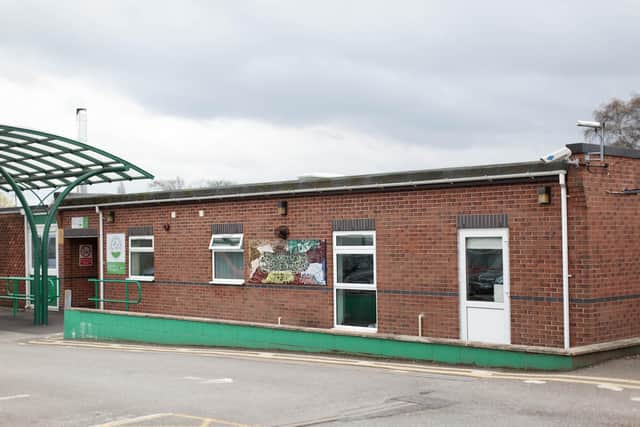 The current school building (pictured) will be demolished under the new plans.