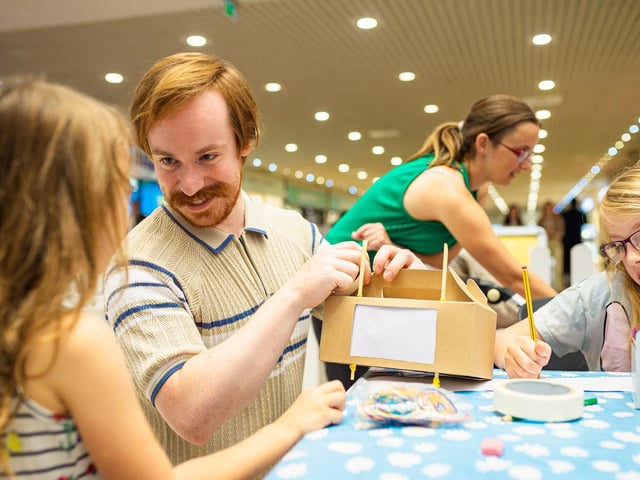 The Mini Shebang was supported by Arts Council England and Without Walls, together with Four Seasons Shopping Centre and Inspire.