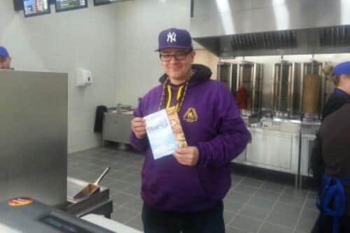 Councillor Richard MacRae at the Starfish chip shop.
