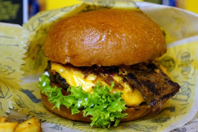 A mouthwatering 'Steak Burger' at Hungrilla.